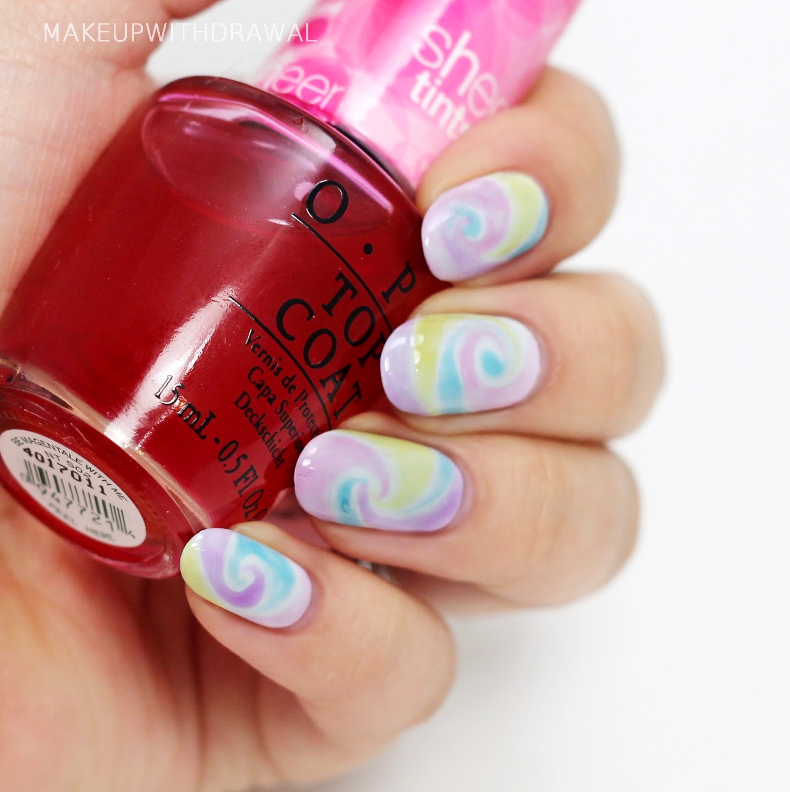 OPI Sheer Tints Nails Makeup Withdrawal